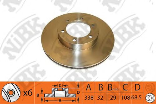 Купить запчасть NIBK - RN1435 Диск тормозной NiBK RN1435