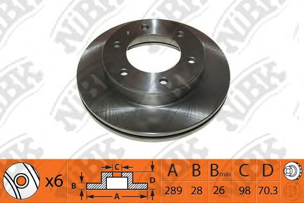 Купить запчасть NIBK - RN1465 Диск тормозной NiBK RN1465
