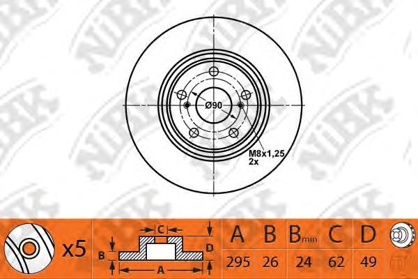 Купить запчасть NIBK - RN1471 Диск тормозной NiBK RN1471