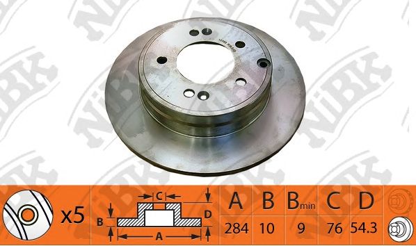 Купить запчасть NIBK - RN1476 Диск тормозной NiBK RN1476