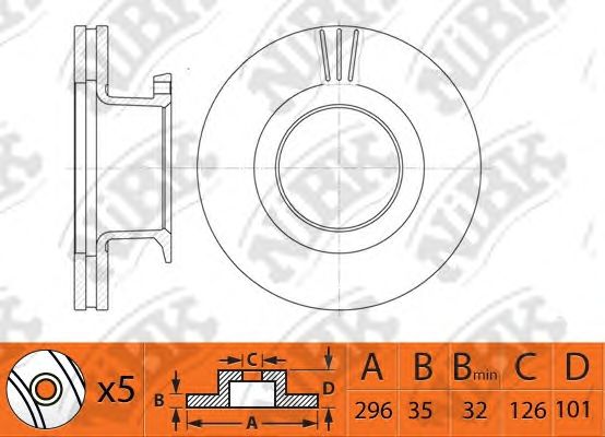 Купить запчасть NIBK - RN1479 Диск тормозной NiBK RN1479