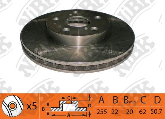Купить запчасть NIBK - RN1499 Диск тормозной NiBK RN1499