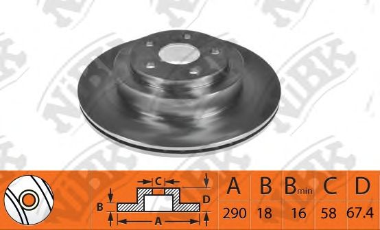 Купить запчасть NIBK - RN1508 Диск тормозной NiBK RN1508