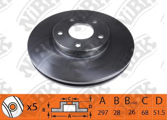 Купить запчасть NIBK - RN1516 Диск тормозной NiBK RN1516