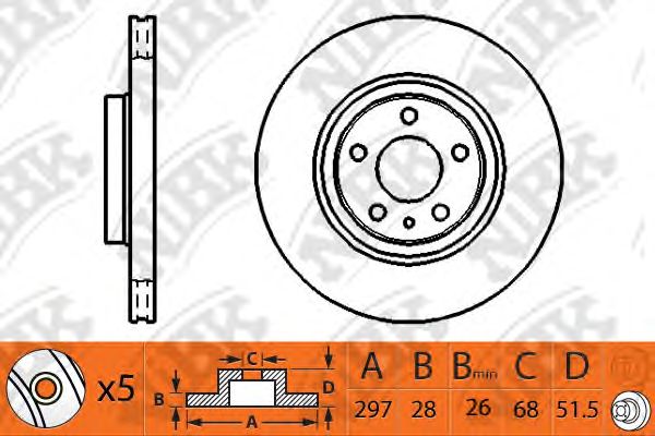 Купить запчасть NIBK - RN1517 Диск тормозной NiBK RN1517