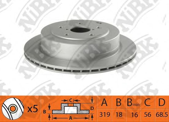 Купить запчасть NIBK - RN1528 Диск тормозной NiBK RN1528