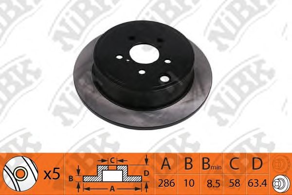 Купить запчасть NIBK - RN1529 Диск тормозной NiBK RN1529