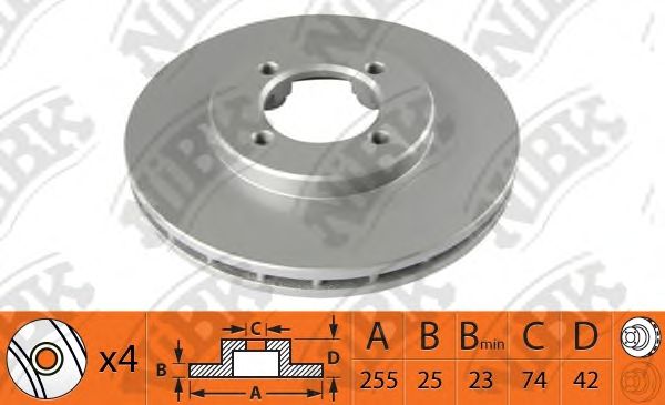 Купить запчасть NIBK - RN1533 Диск тормозной NiBK RN1533