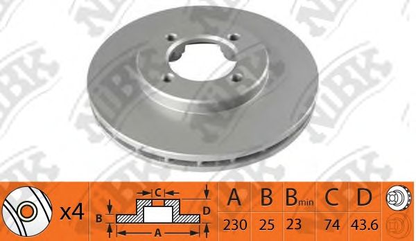 Купить запчасть NIBK - RN1534 Диск тормозной NiBK RN1534