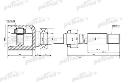 Купить запчасть PATRON - PCV1459 ШРУС
