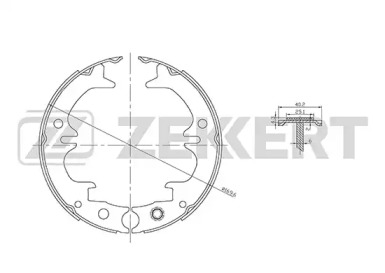 Купить запчасть ZEKKERT - BK4044 Колодки торм. бараб. задн. BK-4044