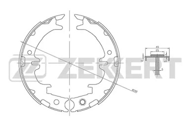 Купить запчасть ZEKKERT - BK4046 Колодки торм. бараб. задн. BK-4046