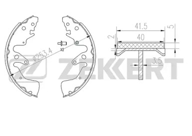 Купить запчасть ZEKKERT - BK4049 Колодки торм. бараб. задн. BK-4049