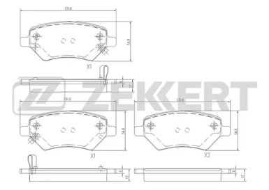 Купить запчасть ZEKKERT - BS1001 Колодки торм. диск. передн. BS-1001