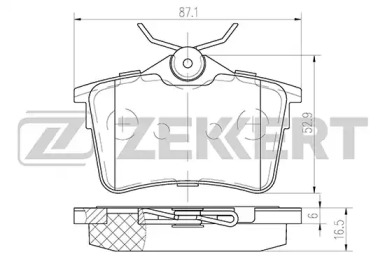 Купить запчасть ZEKKERT - BS1012 Колодки торм. диск. задн. BS-1012
