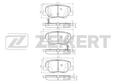 Купить запчасть ZEKKERT - BS1014 Колодки торм. диск. задн. BS-1014
