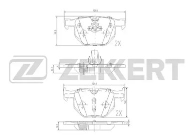 Купить запчасть ZEKKERT - BS1017 Колодки торм. диск. задн. BS-1017