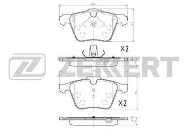 Купить запчасть ZEKKERT - BS1031 Колодки торм. диск. передн. BS-1031