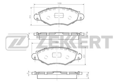 Купить запчасть ZEKKERT - BS1034 Колодки торм. диск. передн. BS-1034