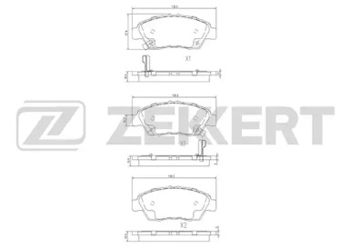 Купить запчасть ZEKKERT - BS1109 Колодки торм. диск. передн. BS-1109
