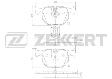 Купить запчасть ZEKKERT - BS1137 Колодки торм. диск. задн. BS-1137