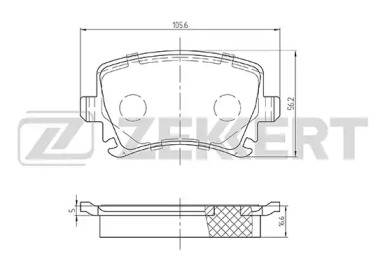Купить запчасть ZEKKERT - BS1142 Колодки торм. диск. задн. BS-1142