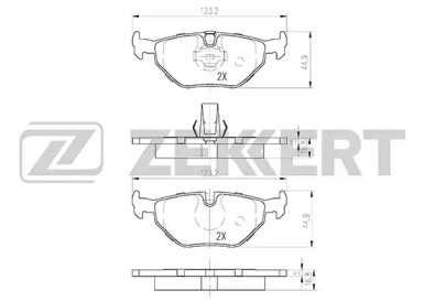 Купить запчасть ZEKKERT - BS1155 Колодки торм. диск. передн. BS-1155