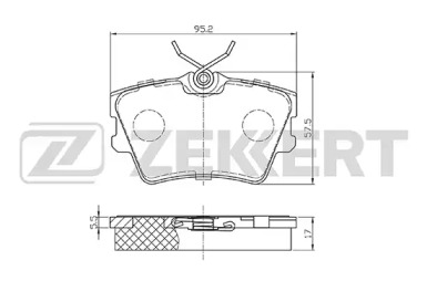 Купить запчасть ZEKKERT - BS1156 Колодки торм. диск. задн. BS-1156