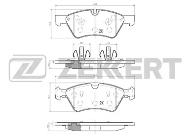Купить запчасть ZEKKERT - BS1214 Колодки торм. диск. передн. BS-1214