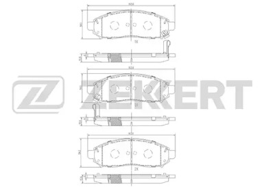 Купить запчасть ZEKKERT - BS1226 Колодки торм. диск. передн. BS-1226