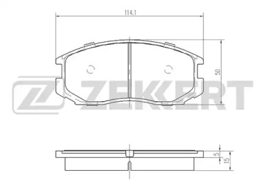 Купить запчасть ZEKKERT - BS1237 Колодки торм. диск. передн. BS-1237