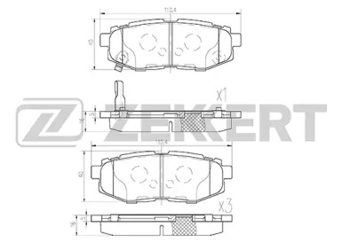 Купить запчасть ZEKKERT - BS1247 Колодки торм. диск. передн. BS-1247