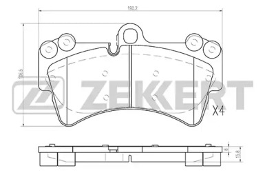 Купить запчасть ZEKKERT - BS1253 Колодки торм. диск. передн. BS-1253