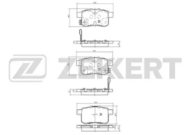 Купить запчасть ZEKKERT - BS1260 Колодки торм. диск. задн. BS-1260