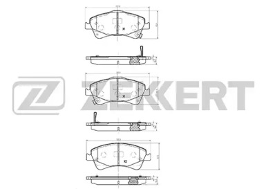 Купить запчасть ZEKKERT - BS1263 Колодки торм. диск. передн. BS-1263