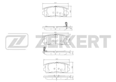 Купить запчасть ZEKKERT - BS1299 Колодки торм. диск. задн. BS-1299