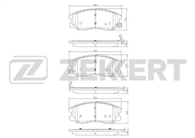 Купить запчасть ZEKKERT - BS1300 Колодки торм. диск. передн. BS-1300