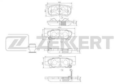 Купить запчасть ZEKKERT - BS1358 Колодки торм. диск. задн. BS-1358