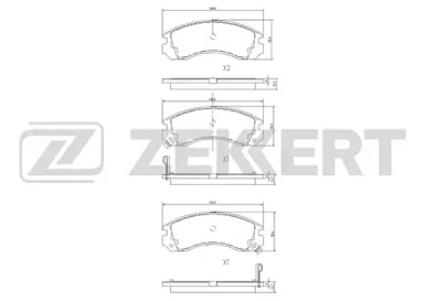 Купить запчасть ZEKKERT - BS1448 Колодки торм. диск. передн. BS-1448
