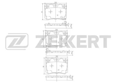 Купить запчасть ZEKKERT - BS1637 Колодки торм. диск. задн. BS-1637
