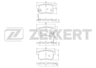 Купить запчасть ZEKKERT - BS1713 Колодки торм. диск. задн. BS-1713