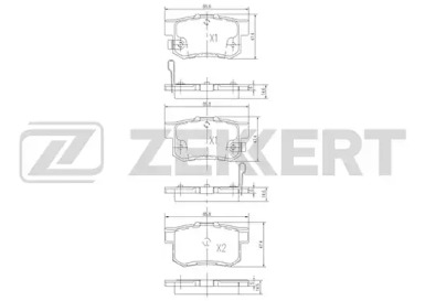 Купить запчасть ZEKKERT - BS1720 Колодки торм. диск. задн. BS-1720