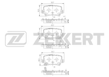 Купить запчасть ZEKKERT - BS1749 Колодки торм. диск. задн. BS-1749