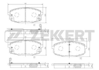 Купить запчасть ZEKKERT - BS1762 Колодки торм. диск. передн. BS-1762