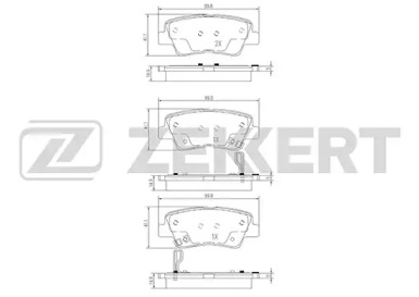 Купить запчасть ZEKKERT - BS1788 Колодки торм. диск. задн. BS-1788