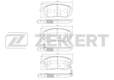 Купить запчасть ZEKKERT - BS1791 Колодки торм. диск. передн. BS-1791