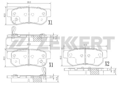 Купить запчасть ZEKKERT - BS1803 Колодки торм. диск. задн. BS-1803