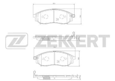 Купить запчасть ZEKKERT - BS1822 Колодки торм. диск. передн. BS-1822