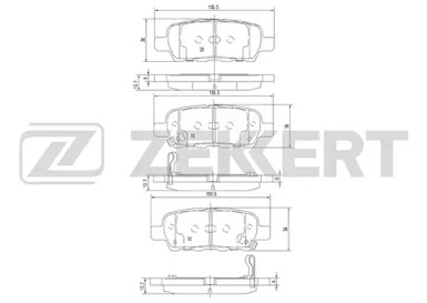 Купить запчасть ZEKKERT - BS1823 Колодки торм. диск. задн. BS-1823