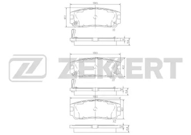 Купить запчасть ZEKKERT - BS1853 Колодки торм. диск. задн. BS-1853